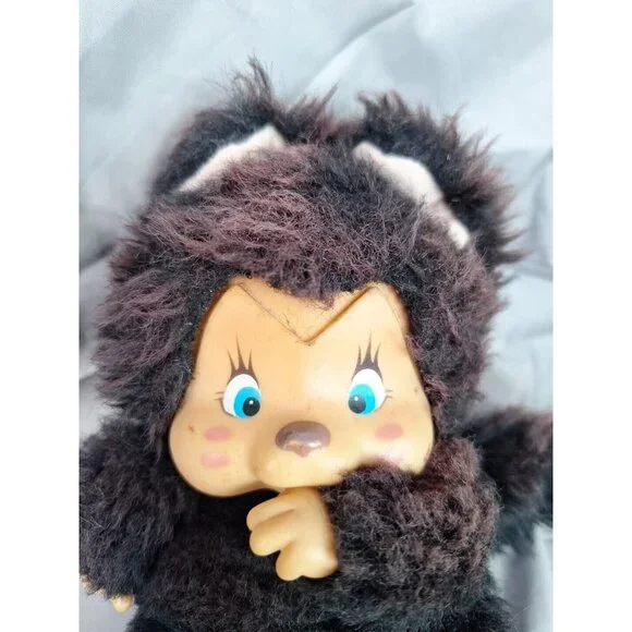 Nyamy Washino Kitten Felina Sucking Thumb Plush Black 7" Vintage 1979 READ - Picture 6 of 15